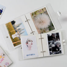 Load image into Gallery viewer, 3 Inch Polaroid Photo Album Cute Bear Transparent Jewelry Small Card Collection Storage Book Mini Leaf Scrapbook Paper Baby Family Scrapbook Albums
