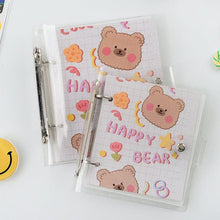 Load image into Gallery viewer, 3 Inch Polaroid Photo Album Cute Bear Transparent Jewelry Small Card Collection Storage Book Mini Leaf Scrapbook Paper Baby Family Scrapbook Albums