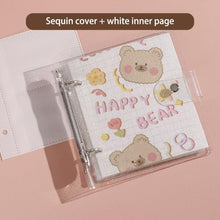 Load image into Gallery viewer, 3 Inch Polaroid Photo Album Cute Bear Transparent Jewelry Small Card Collection Storage Book Mini Leaf Scrapbook Paper Baby Family Scrapbook Albums