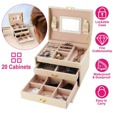 Load image into Gallery viewer, 3-Layer Jewelry Case Organizer