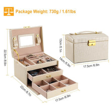 Load image into Gallery viewer, 3-Layer Jewelry Case Organizer