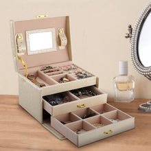 Load image into Gallery viewer, 3-Layer Jewelry Case Organizer