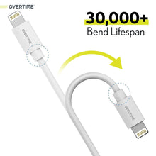 Load image into Gallery viewer, 3-Pack: 4 Ft. Overtime Apple MFi Certified Lightning Cable