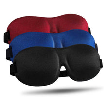 Load image into Gallery viewer, 3-Pack: Blackout Eye Mask with Adjustable Strap