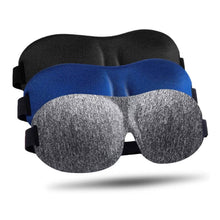 Load image into Gallery viewer, 3-Pack: Blackout Eye Mask with Adjustable Strap