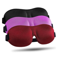 Load image into Gallery viewer, 3-Pack: Blackout Eye Mask with Adjustable Strap