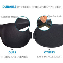 Load image into Gallery viewer, 3-Pack: Blackout Eye Mask with Adjustable Strap