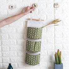 Load image into Gallery viewer, 3-Pack: Cotton Hanging Storage Bag