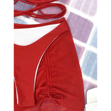 Load image into Gallery viewer, 3-Pack: Criss Cross Halter Bikini Swimsuit & Beach Skirt