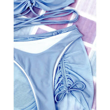 Load image into Gallery viewer, 3-Pack: Criss Cross Halter Bikini Swimsuit & Beach Skirt