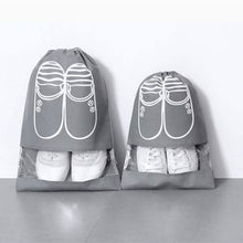Load image into Gallery viewer, 3-Pack: Drawstring Shoe Storage Bag