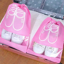 Load image into Gallery viewer, 3-Pack: Drawstring Shoe Storage Bag