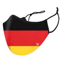 Load image into Gallery viewer, 3-Pack: Germany Flag Double Layered Reusable Mask With Adjustable Loops