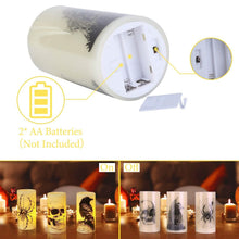 Load image into Gallery viewer, 3-Pack: Halloween Battery Operated Flameless Candle Lamp with Timer Setting