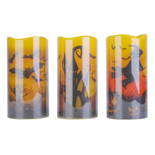 Load image into Gallery viewer, 3-Pack: Halloween Battery Operated Flameless Candle Lamp with Timer Setting