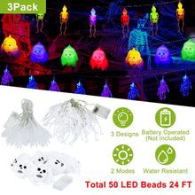 Load image into Gallery viewer, 3-Pack: Halloween String Light Decorations