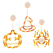 Load image into Gallery viewer, 3-Pack: Halloween Window Light with Suction Cup Hanging Holes