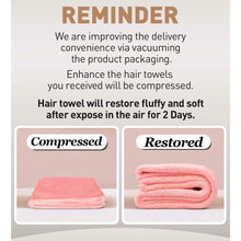 Load image into Gallery viewer, 3-Pack: Hicober Microfiber Hair Towel