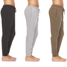 Load image into Gallery viewer, 3-Pack: Men's Cotton Lounge Jogger Pants