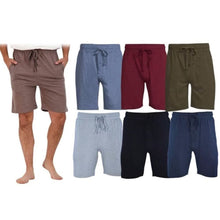 Load image into Gallery viewer, 3-Pack: Men's Cotton Lounge Shorts with Pockets