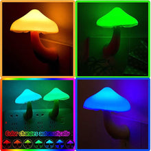 Load image into Gallery viewer, 3-Pack: Mushroom Night Light with Dusk to Dawn Sensor