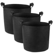 Load image into Gallery viewer, 3-Pack: Planter Bags Breathable Planting Fabric Pots with Harvest Window