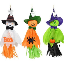 Load image into Gallery viewer, 3-Pack: Scarecrow Horror Ghost Pendant Halloween Decor