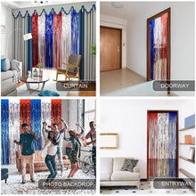 Load image into Gallery viewer, 3-Pack: Tinsel Foil Fringe Curtains