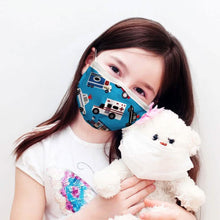 Load image into Gallery viewer, 3-Pack: Two-Layer Reusable Kids Face Mask with Adjustable Earloop
