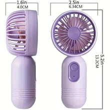 Load image into Gallery viewer, USB Rechargeable Mini Portable Fan with 3 Speeds