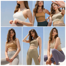 Load image into Gallery viewer, 3-Pack: Women Crop Basic Tank Top Ribbed Knit Sleeveless
