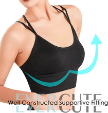 Load image into Gallery viewer, 3-Pack: Women's Padded Spaghetti Strap Crisscross Bra
