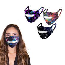 Load image into Gallery viewer, 3-Pack: Zipper Reusable Cotton Face Mask for Everyday Use