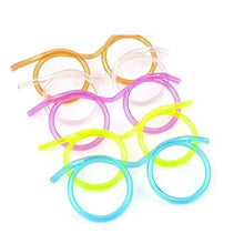 Load image into Gallery viewer, 3-Pack: Creative Fun Glasses Straw Crazy Funny Art Straw