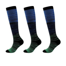 Load image into Gallery viewer, 3-Pairs: Gradient Compression Socks