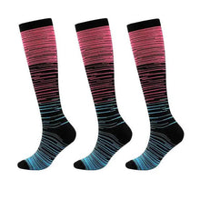 Load image into Gallery viewer, 3-Pairs: Gradient Compression Socks