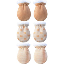 Load image into Gallery viewer, 3-Pairs: Newborn Mitten Gloves