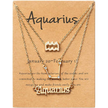 Load image into Gallery viewer, 3-Piece: Constellation Zodiac Layer Necklaces
