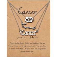 Load image into Gallery viewer, 3-Piece: Constellation Zodiac Layer Necklaces