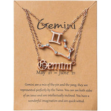 Load image into Gallery viewer, 3-Piece: Constellation Zodiac Layer Necklaces