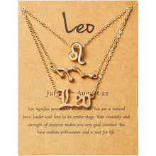 Load image into Gallery viewer, 3-Piece: Constellation Zodiac Layer Necklaces