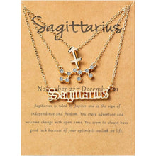 Load image into Gallery viewer, 3-Piece: Constellation Zodiac Layer Necklaces