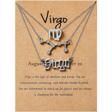 Load image into Gallery viewer, 3-Piece: Constellation Zodiac Layer Necklaces