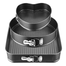 Load image into Gallery viewer, 3-Piece: Non-stick Springform Cake Pan Set with Removable Bottom