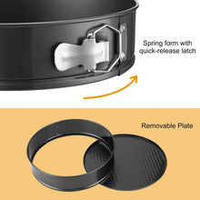Load image into Gallery viewer, 3-Piece: Non-stick Springform Cake Pan Set with Removable Bottom