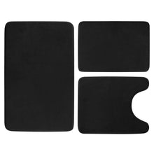 Load image into Gallery viewer, 3-Piece Set: Bathroom Rug Set Plush Velvet Bath Carpet