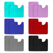 Load image into Gallery viewer, 3-Piece Set: Bathroom Rug Set Plush Velvet Bath Carpet