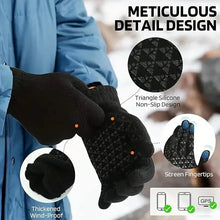 Load image into Gallery viewer, 3-Piece Set: Infinity Scarf Autumn Winter, Thickened Warm Knit Beanie and Touchscreen Gloves Neck Gaiter
