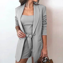 Load image into Gallery viewer, 3-Piece Set: Women Fashion Blazer Set