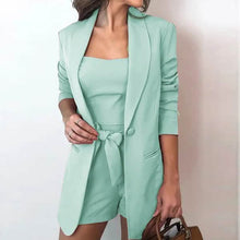 Load image into Gallery viewer, 3-Piece Set: Women Fashion Blazer Set